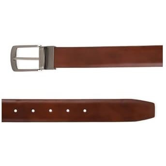 Louis Philippe Men Brown Solid Leather Formal Belt