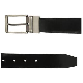 Louis Philippe Men Black Solid Leather Formal Belt