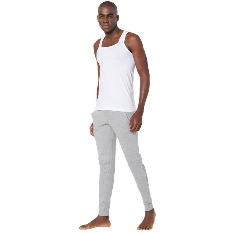 Zoiro Men's Soft Classic Cotton Solid Vest (3110 White Twin, Pack Of 2)