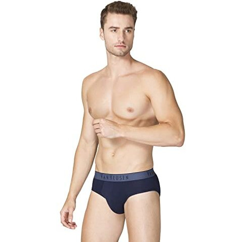 Van Heusen Men Breathable Air Briefs - Cotton Polyamide Elastane - Colour Fresh, Mesh Stretch, Ultra Soft