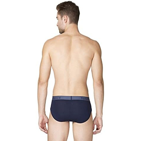 Van Heusen Men Breathable Air Briefs - Cotton Polyamide Elastane - Colour Fresh, Mesh Stretch, Ultra Soft