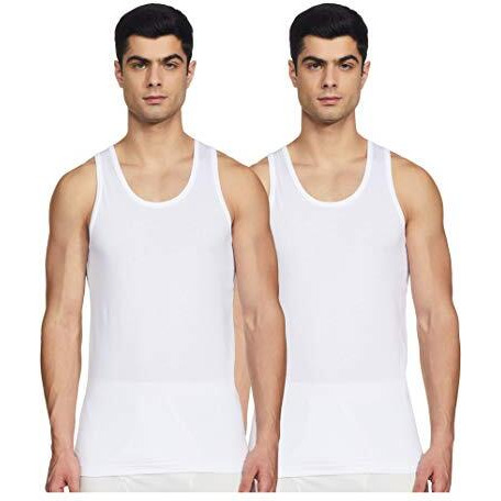 Van Heusen Men's Cotton Vest (Pack Of 2) (8907522403949_10071_Medium_White)