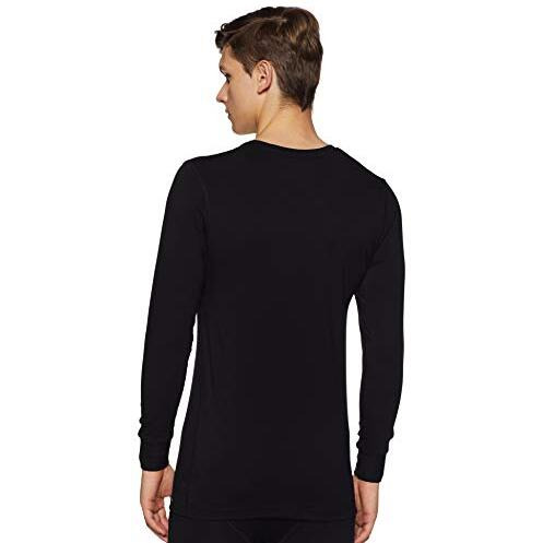 Van Heusen Men's Long Sleeve Thermal Top(71011_Black-Large)