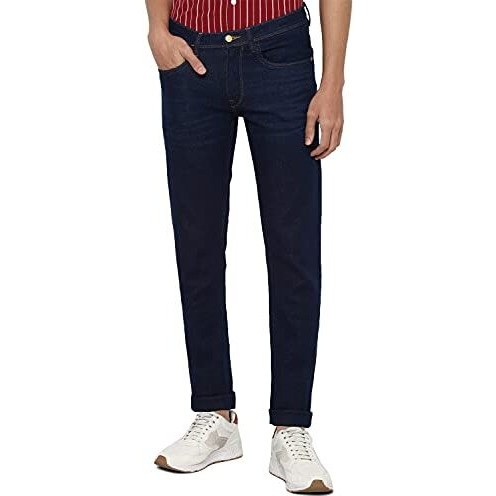 Allen Solly Men's Skinny Jeans (Aldnvskf586561_Dark Blue_30)