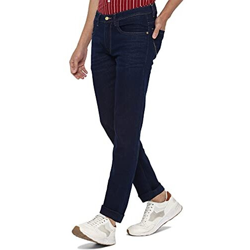 Allen Solly Men's Skinny Jeans (Aldnvskf586561_Dark Blue_30)