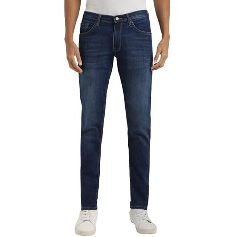 Allen Solly Men's Skinny Jeans (Aldnvskfa81559_Navy_34)