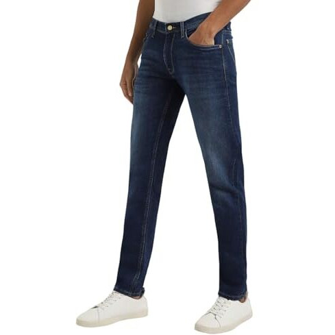 Allen Solly Men's Skinny Jeans (Aldnvskfa81559_Navy_34)
