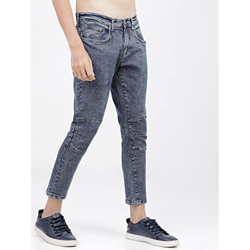 Ketch Men's Tapered Mid Rise Jeans (Khjn000071_Blue_32)
