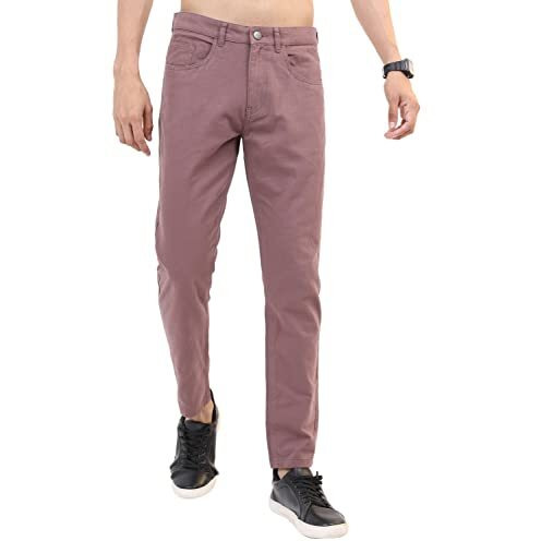 Ketch Men's Slim Casual Pants (Khtr000092_Rose Taupe