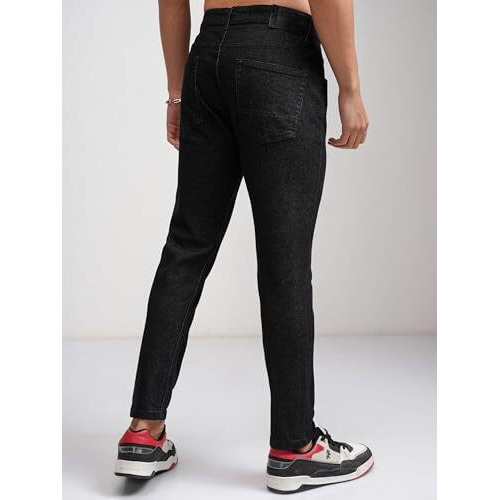 Highlander Men's Tapered Jeans (Hljn001629_Black