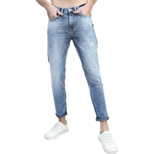 Ketch Men's Tapered Jeans (Khjn000213_Blue_34)