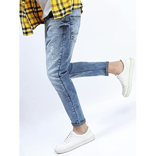 Ketch Men's Tapered Jeans (Khjn000213_Blue_34)