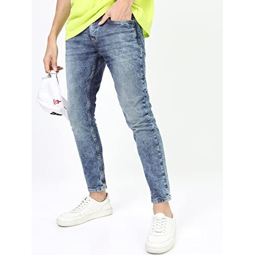 Ketch Men's Slim Mid Rise Jeans (Khjn000314_Blue_32)