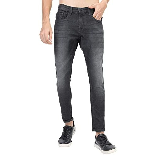 Ketch Men's Slim Jeans (Khjn000332_Black_34)