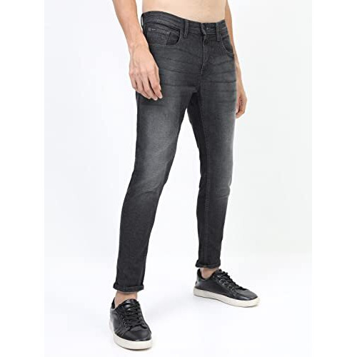 Ketch Men's Slim Jeans (Khjn000332_Black_34)