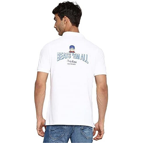 Lee Men's Graphic Print Slim Fit T-Shirt (8905409228074_White M)