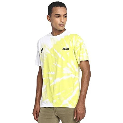 Lee Men's Loose Polo Shirt (Lmts001103_Light Green & White Large)