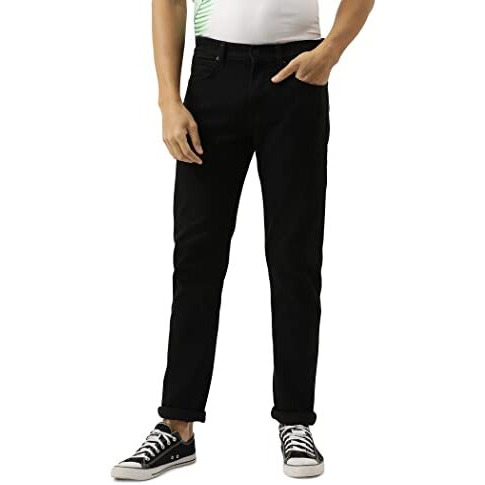 Lee Men's Slim Jeans (Lmjn003651_Black_36)