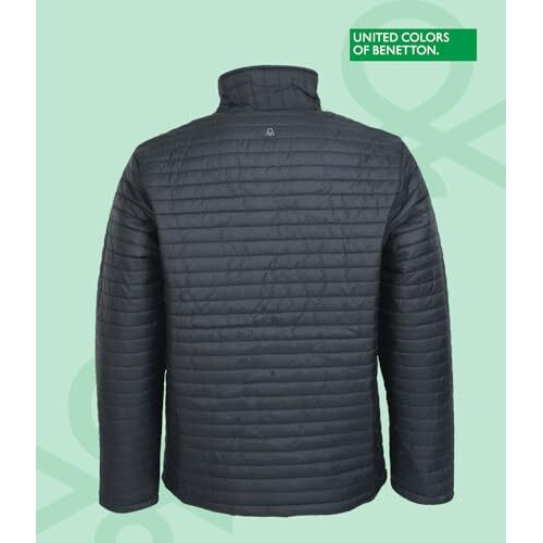 United Colors Of Benetton Puffer Jacket | Jackets For Men | Winter Jackets | Bomber Jacket | Full Sleeve Mens Jacket | Standard Length Jacket | High Neck Puffer Jackets