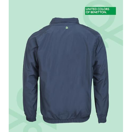 United Colors Of Benetton Jackets For Men | Jacket For Men Stylish | Bike Jacket For Mens | Full Sleeve Polyester Full Zip With Pocket | Jerkin For Men | Men's Jacket
