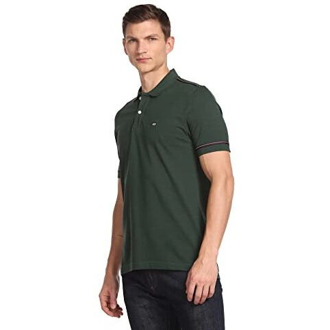 Arrow Men's Solid Half Sleeve Regular Fit Cotton Polo T-Shirt Charcoal