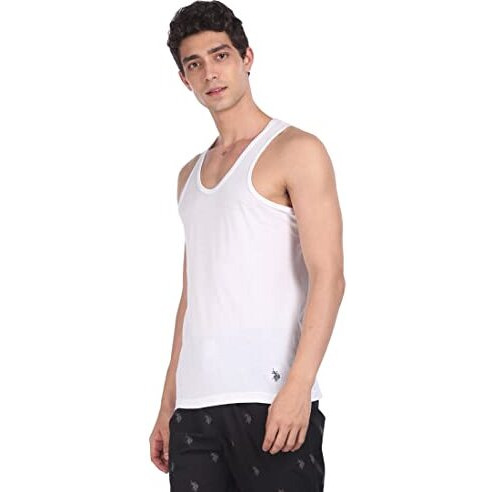 U.S. Polo Assn. Men's Vest (I661-001-P1_White_Medium_White_M)