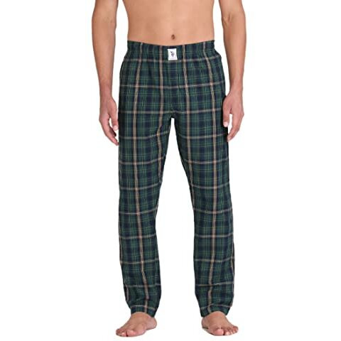 U.S. Polo Assn. Men's Regular Track Pants (I659-Gn0-Ch_Green Big Check_Large)