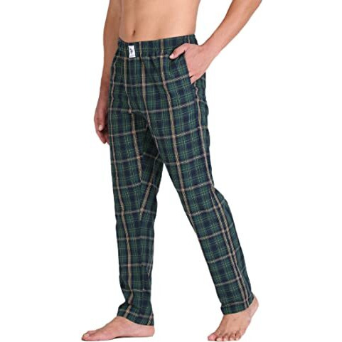 U.S. Polo Assn. Men's Regular Track Pants (I659-Gn0-Ch_Green Big Check_Large)