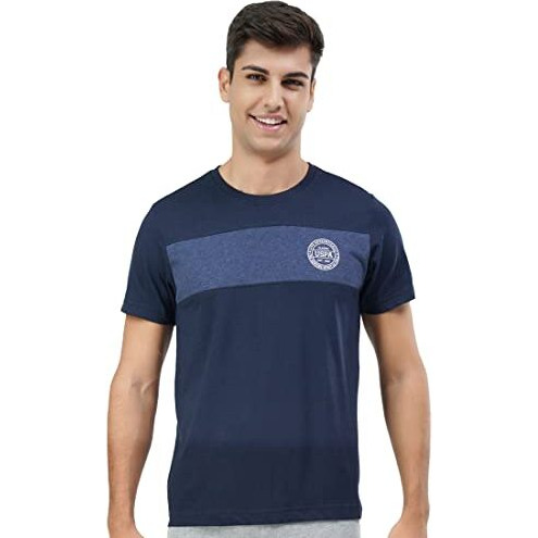 U.S. Polo Assn. Men's Regular Fit T-Shirt (8905034734445_Navy Blue_L)