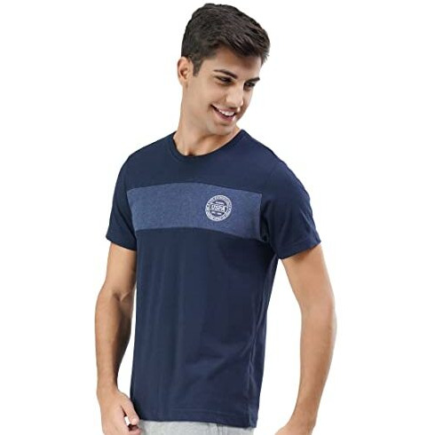 U.S. Polo Assn. Men's Regular Fit T-Shirt (8905034734445_Navy Blue_L)