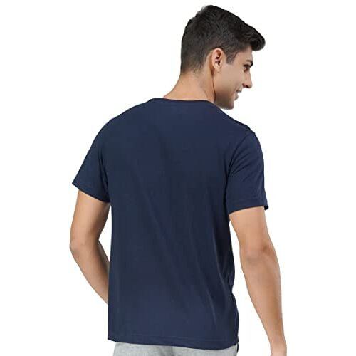 U.S. Polo Assn. Men's Regular Fit T-Shirt (8905034734445_Navy Blue_L)
