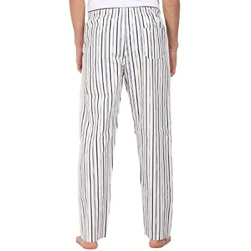 U.S. Polo Assn. Mens Cotton Iyad Lounge Pants - Pack Of 1 (Ivory-Uspoloassn Stripe 2Xl)
