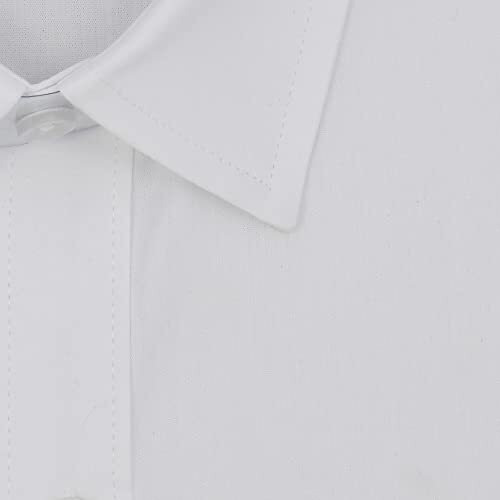 Ghpc By Arihant Men's 100% Cotton Plain Solid Half Sleeves Regular Fit Formal Shirt (White, Fsh400101_42)