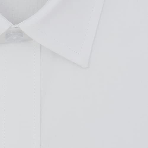 Ghpc By Arihant Men's 100% Cotton Plain Solid Full Sleeves Regular Fit Formal Shirt (White, Fsf400101_46)