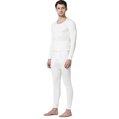 Van Heusen Men Warmtech Thermal Bottom - Extra Warm, Elasticized Waistband_71035_Ivory_Xl