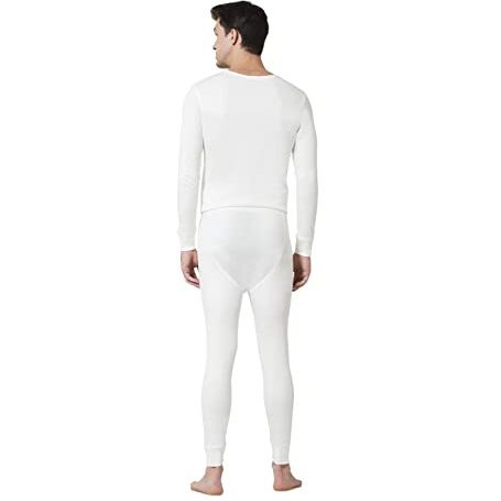 Van Heusen Men Warmtech Thermal Bottom - Extra Warm, Elasticized Waistband_71035_Ivory_Xl