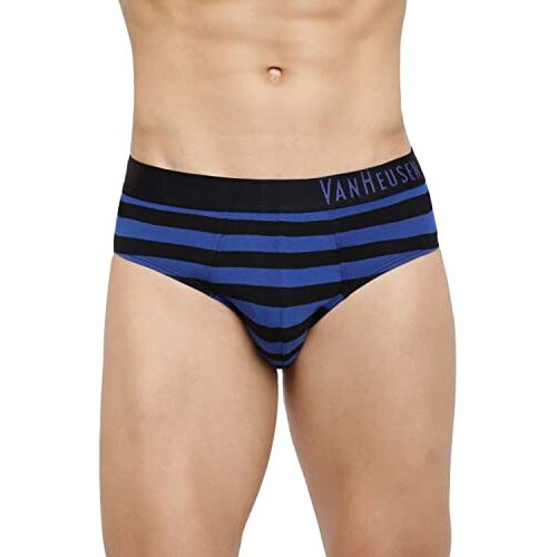 Van Heusen Men Colour Fresh Briefs - Striped_10015_Cys-10_L