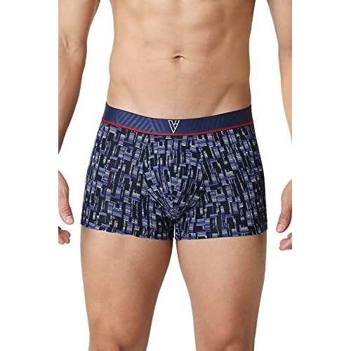 Van Heusen Cotton Blend Men 4 Way Stretch Trunks - Ultra Soft, Allover Print_30044_Sp-12_M, Multicolor, Medium