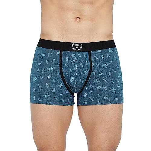 Van Heusen Men Sport Fashion Prints Trunks - Double Layer Gusset_70004_Vsp10_L - Cotton Blend