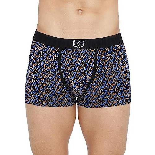 Van Heusen Cotton Blend Men Sport Fashion Prints Trunks - Double Layer Gusset_70004_Vsp6_L, Multicolor, Large