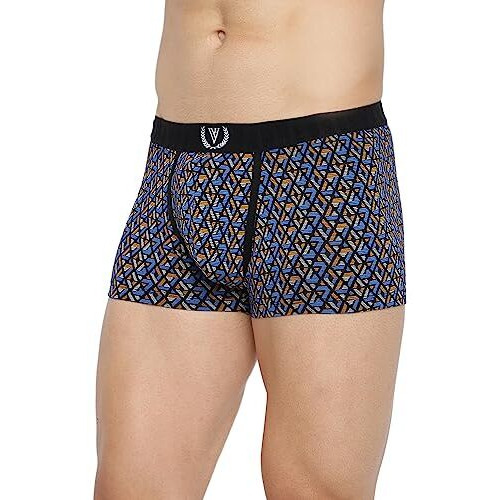 Van Heusen Cotton Blend Men Sport Fashion Prints Trunks - Double Layer Gusset_70004_Vsp6_L, Multicolor, Large