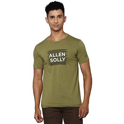 Allen Solly Men's Cotton Fitted Shirt (Alkcvsgfq15927_Olive M)