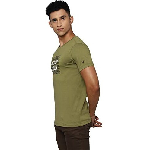 Allen Solly Men's Cotton Fitted Shirt (Alkcvsgfq15927_Olive M)