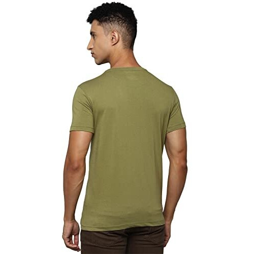 Allen Solly Men's Cotton Fitted Shirt (Alkcvsgfq15927_Olive M)