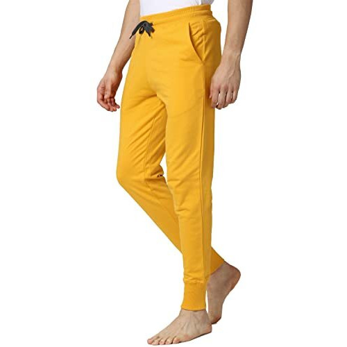 Peter England Men's Regular Casual Pants (Petpntolgd3218541_Yellow_M)