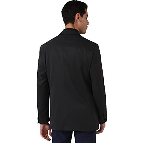 Peter England Men's Regular Formal Blazer (Pebzotlby15203_Charcoal_44)