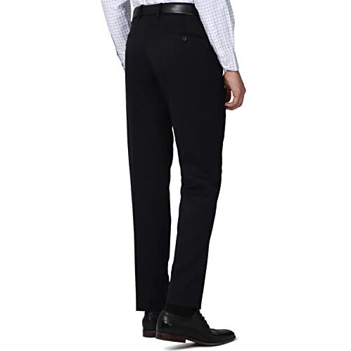 Peter England Men's Slim Fit Mid Rise Work Utility Pants (Petfoslb865191_Medium Blue_34)