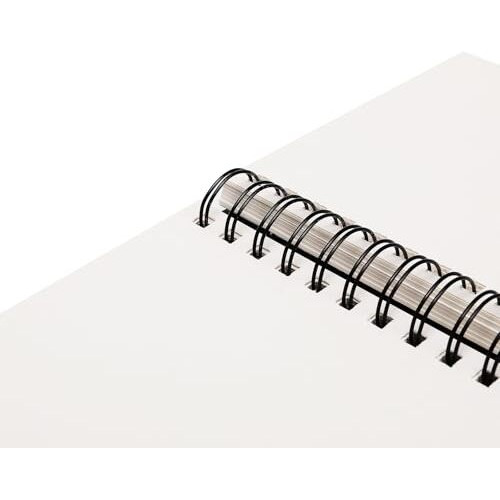 Neomate A5 Spiral Sketch Book | 160 GSM, 60 Sheets | Wiro Bound Artist Drawing Pad for Sketching, Shading, Doodling | Medium Surface for Kids, Adults, School & Office Use