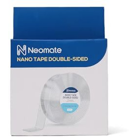Neomate Double-Sided Heavy Duty Tape 3m | Strong Adhesive Transparent Mounting Tape for Walls, Posters, Carpets | Home & Office Use
