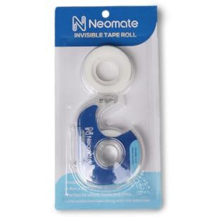 Neomate Magic Tape with Refillable Dispenser | 1.9cm x 25.4m | Invisible, Writable, Hand-Tearable for School, Home, and Office Use
